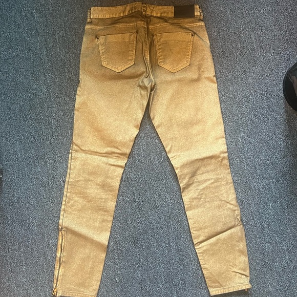 Zara gold black distressed jeans - Picture 6 of 6